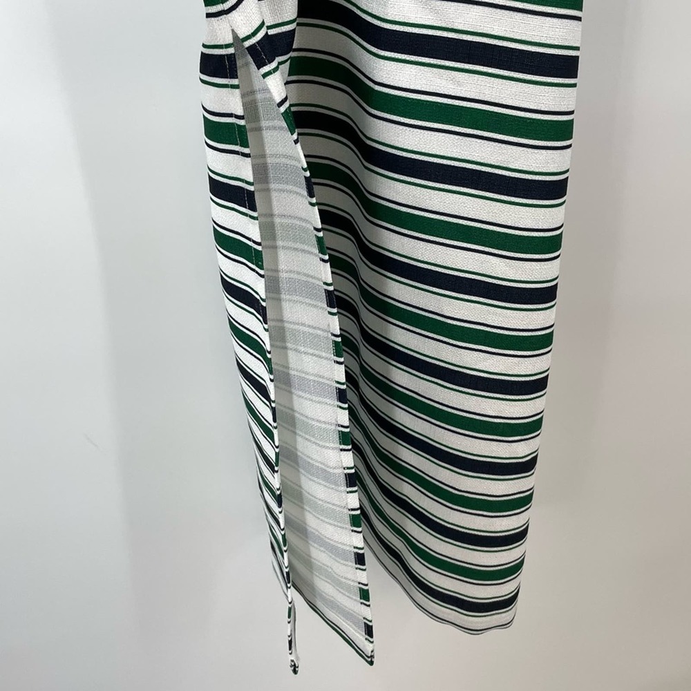 J.O.A. Striped Maxi Dress Side Slits Y2K 90s XS - Picture 5 of 10